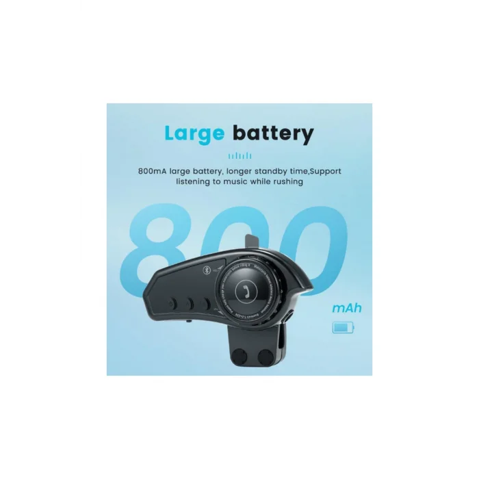 BUĞZ Bt35 Kask Kulaklık Bluetooth 5.0 Motosiklet Interkom Su Geçirmez Kablosuz Kulaklık - Lisinya