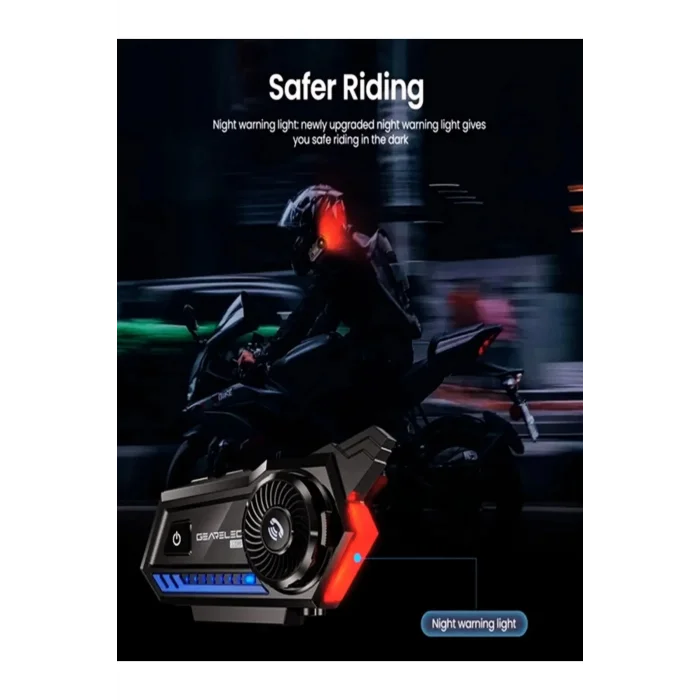 BUĞZ Bt57 Motosiklet Kask Kulaklık Intercom Işıklı Motorsiklet Interkom