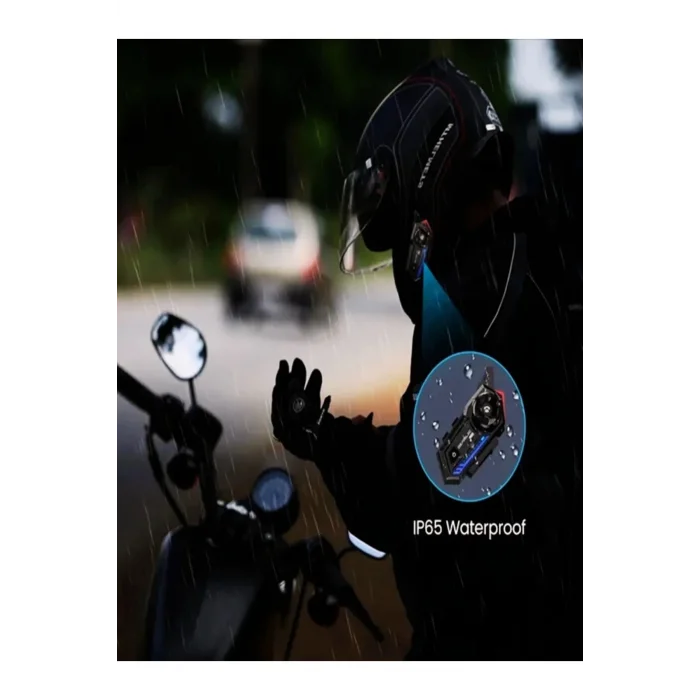 BUĞZ Bt57 Motosiklet Kask Kulaklık Intercom Işıklı Motorsiklet Interkom