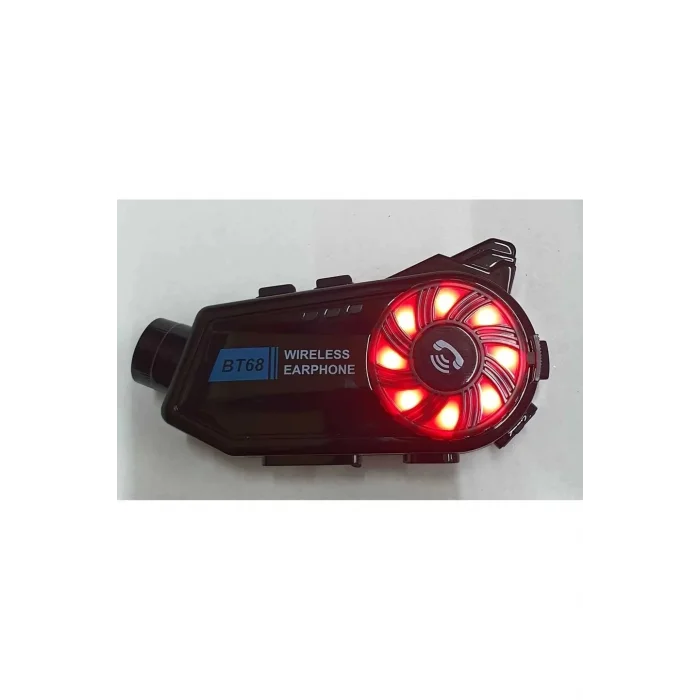 BUĞZ Bt68 Motosiklet Kask Bluetooth Kulaklık 1080p Kamera Ses Kontrolü Video Kayıt Özellikli İntercom