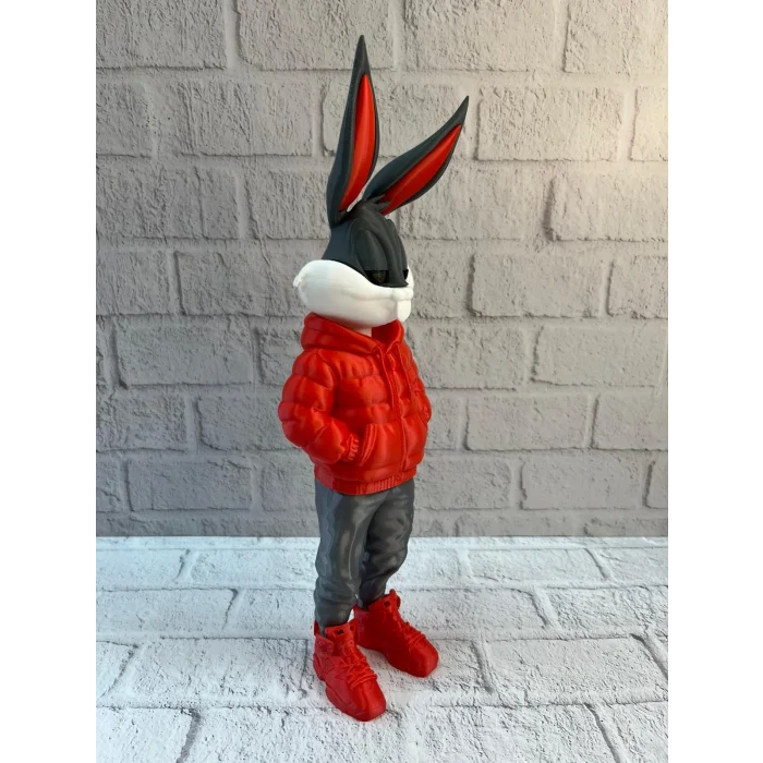 BUĞZ Bugs Bunny Dekoratif Figür 10×34 cm Modern Tasarım