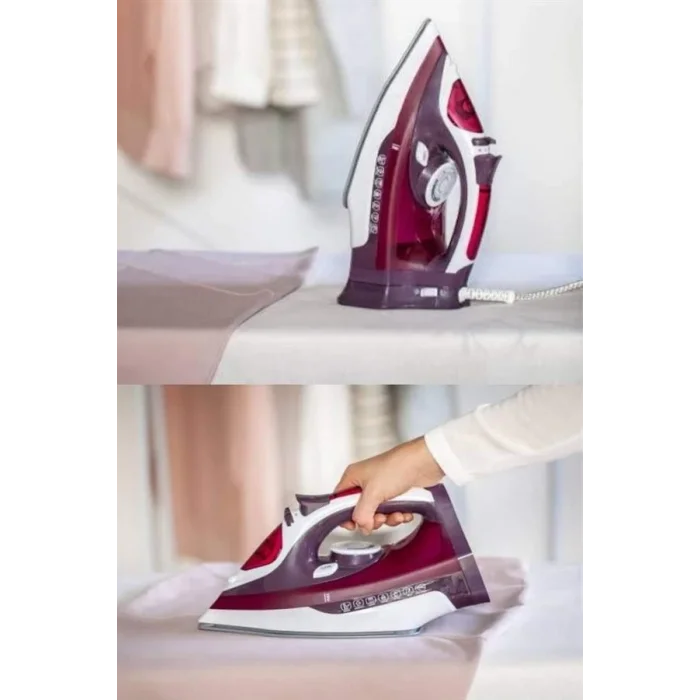  Buharlı Kablolu Ütü 2200 Watt Kireçlenme Önleyici Şok Buharlı