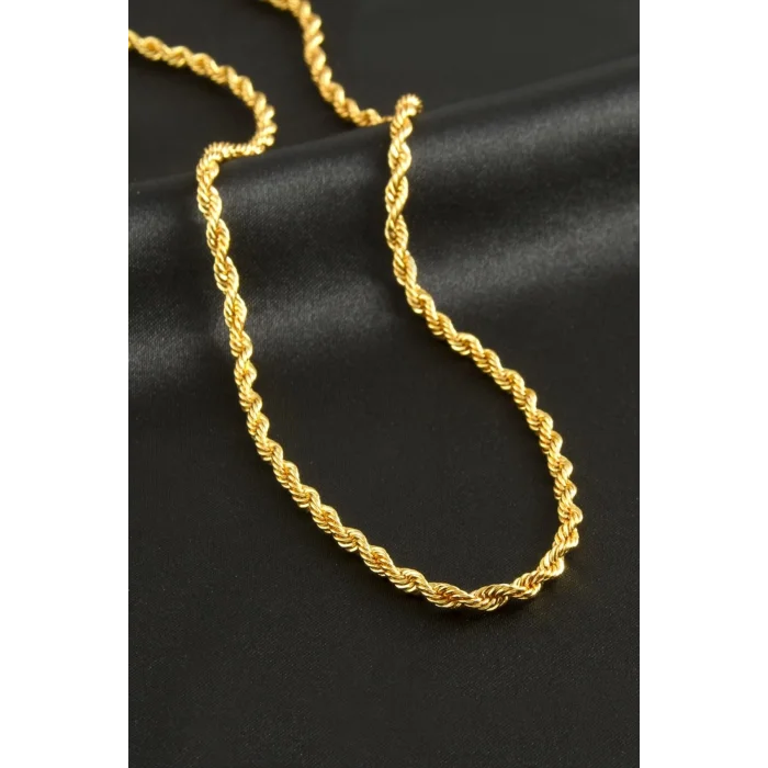 BUĞZ Burgulu Zincir Kolye 60 cm