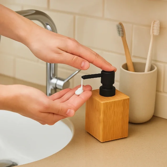 BUĞZ Büyük Ahşap Sıvı Sabunluk