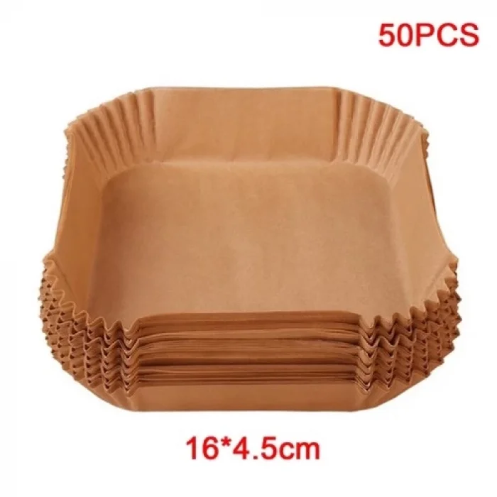  Büyük Boy Air Fryer Fritöz Pişirme Kağıdı 50 Adet