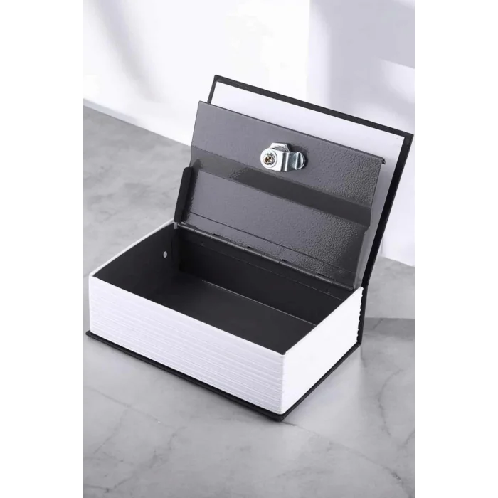  Büyük Boy Anahtarlı Kitap Görünümlü Gizli Kasa Çelik Kasa Altın Kasası