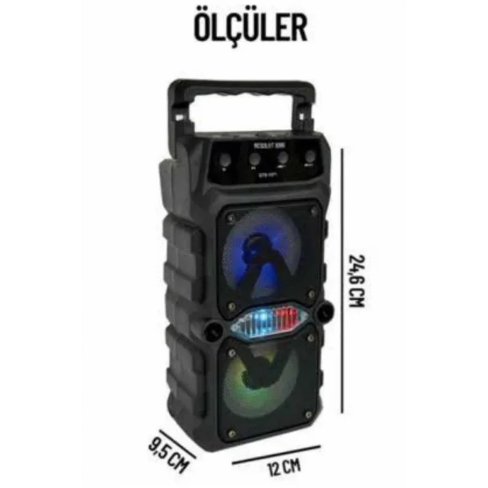 BUĞZ Büyük Boy Bluetooth Hoparlör Çoklu Bağlantı Çift Çıkışlı Taşınabilir Kesintisiz - BUĞZ