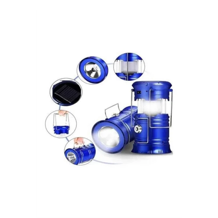 BUĞZ Büyük Boy Güneş Enerjili Kamp Feneri Işıldak Lamba USB Şarjlı