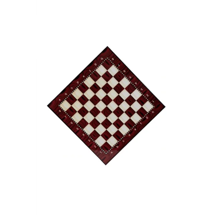 BUĞZ Büyük boy satranç ve dama tahtası 36,5x36,5 cm iki oyun bir arada taşsız - Hobi & Eğlence