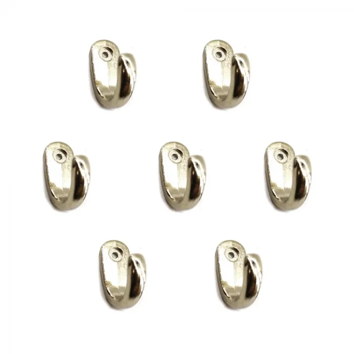 BUĞZ Büyük Tekli Fincan Askı, Dekor Askısı - Nikel, 100 Adet, 12x23x30 Mm