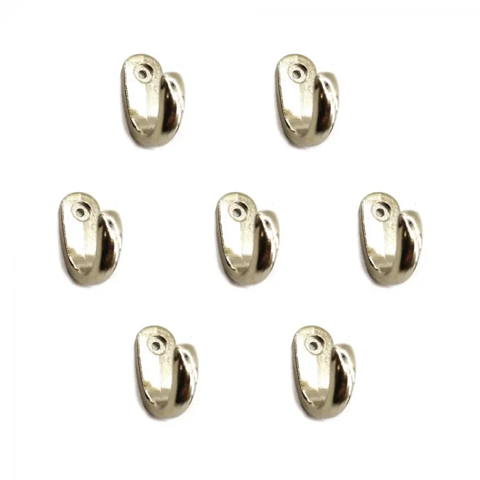 BUĞZ Büyük Tekli Fincan Askı, Dekor Askısı - Nikel, 12x23x30 Mm