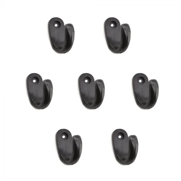BUĞZ Büyük Tekli Fincan Askı, Dekor Askısı - Siyah, 100 Adet, 12x23x30 Mm