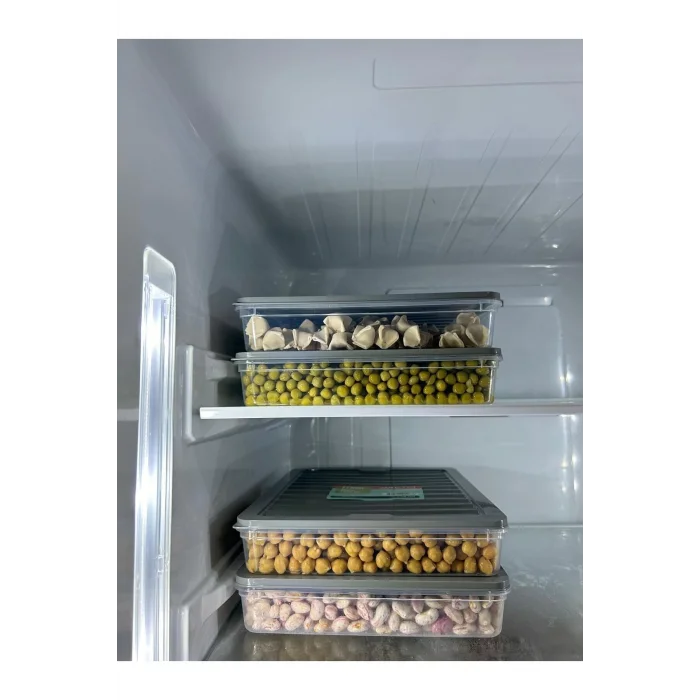  Buzdolabı Düzenleyici Buzdolabı Saklama Kabı Buzluk Kabı 2400 ml ( 4 Adet )