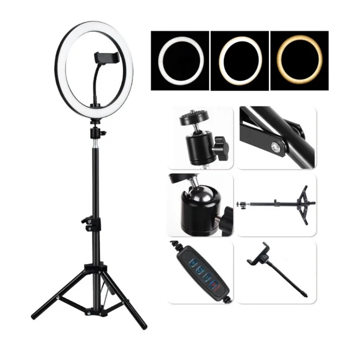 BUĞZ BX AKSESUAR 14 İNÇ SELFİE IŞIĞI 3 RENK + 2.1 METRE TRİPOD SI02