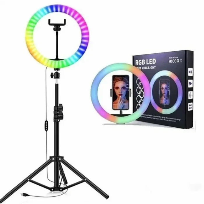BUĞZ BX AKSESUAR MJ26 10 İNÇ RGB SELFİE IŞIĞI + 2.1 METRE TRİPOD SI03