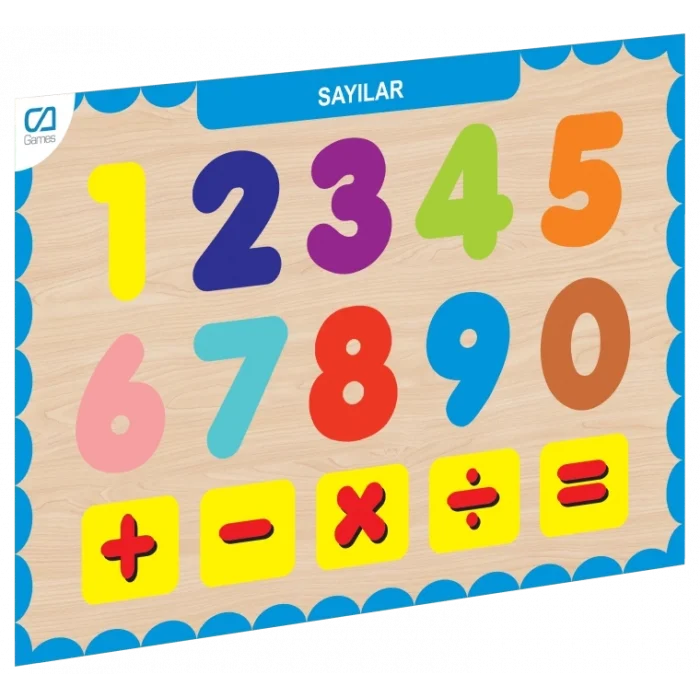  CAAHS-3207 CA GAMES AHŞAP SAYILAR BUL-TAK