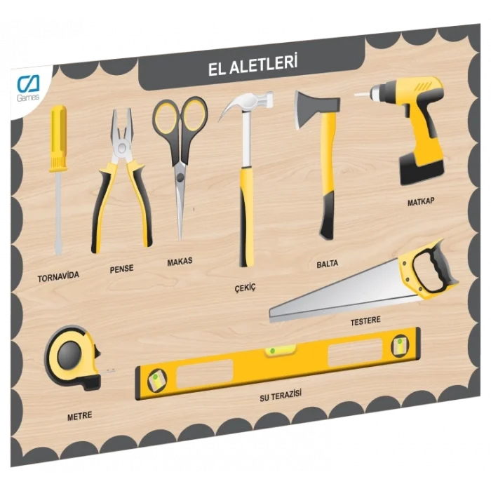  CAAHS-3210 CA GAMES AHŞAP EL ALETLERİ BUL-TAK