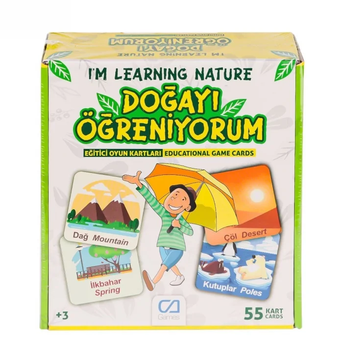  CAEGT-5053 Doğayı Öğreniyorum Eğitici Oyun Kartları