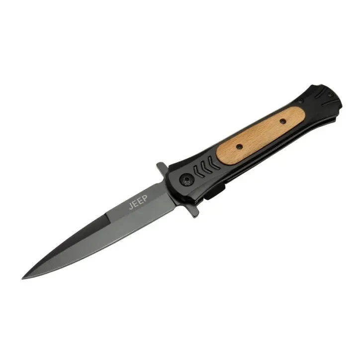 BUĞZ Çakı Black 22 Cm Yarı Otomatik , Kemerlikli