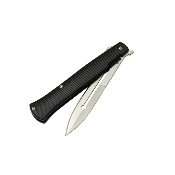 BUĞZ Çakı Metal Delikli Kabzalı 23 Cm , Yarı Otomatik