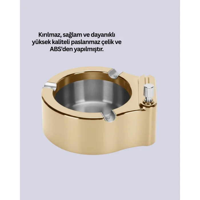 BUĞZ Çakmak Entegreli Küllük Yeniden Doldurulabilir Metal Gövde - BUĞZ
