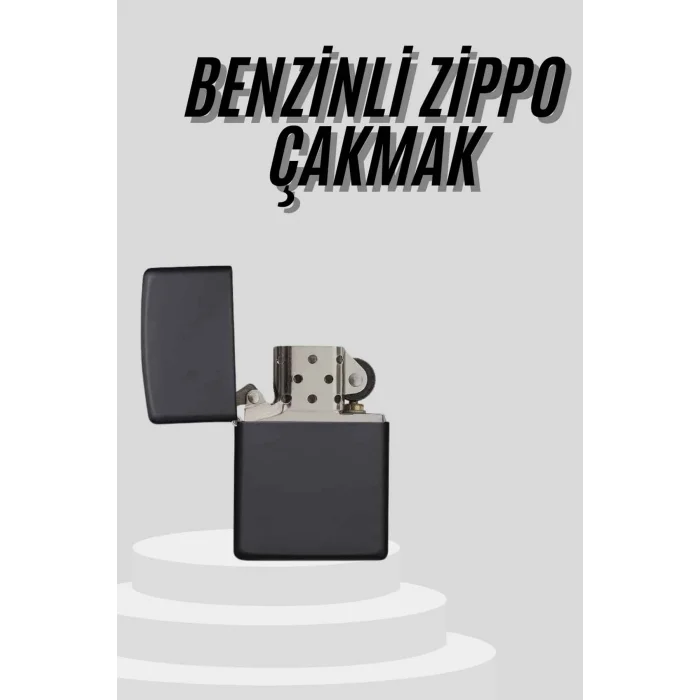 BUĞZ Çakmak Parlak Siyah Doldurulabilir Hedyelik Eşya