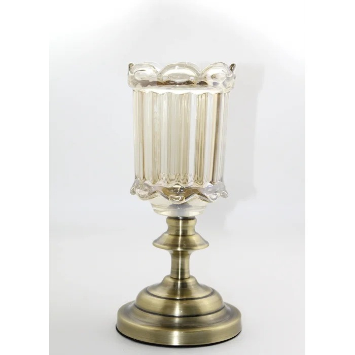 BUĞZ Cam Şamdan Tekli Model 5