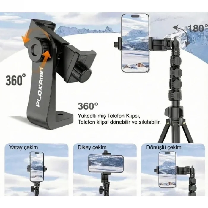 BUĞZ Çantalı Kumandalı Tripod