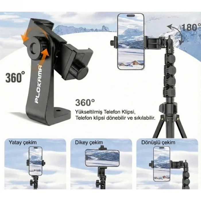 BUĞZ Çantalı Kumandalı Tripod