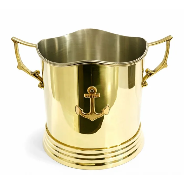 BUĞZ Çapa Desenli Pirinç Buz Kovası