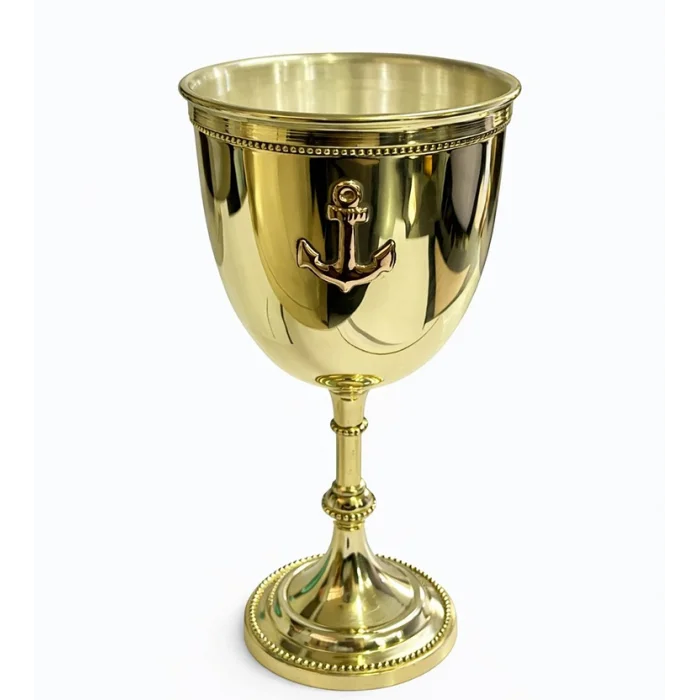 BUĞZ Çapa Desenli Pirinç Kadeh Bardak