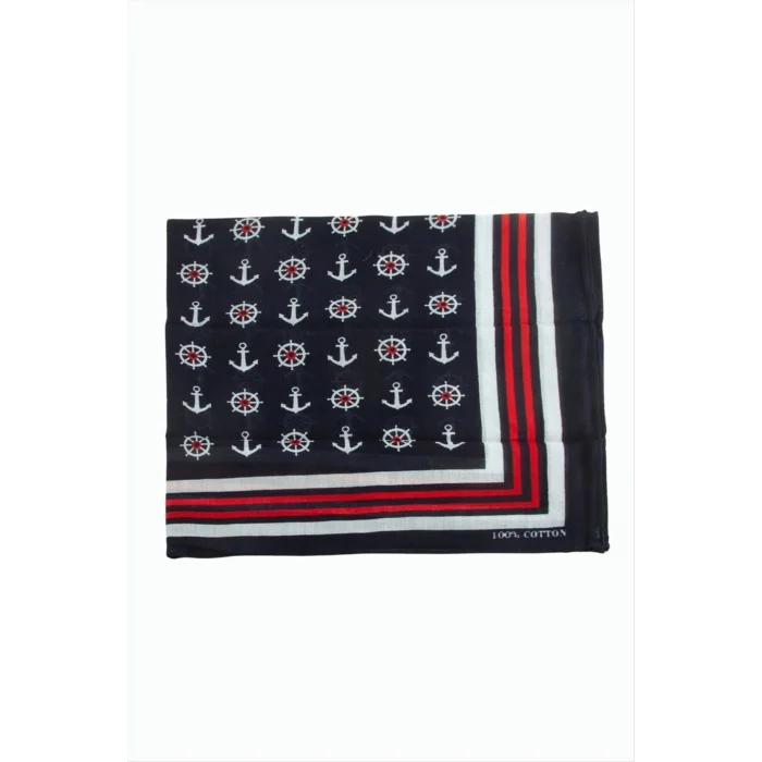 BUĞZ Çapa Dümen Desenli Bandana 50*50