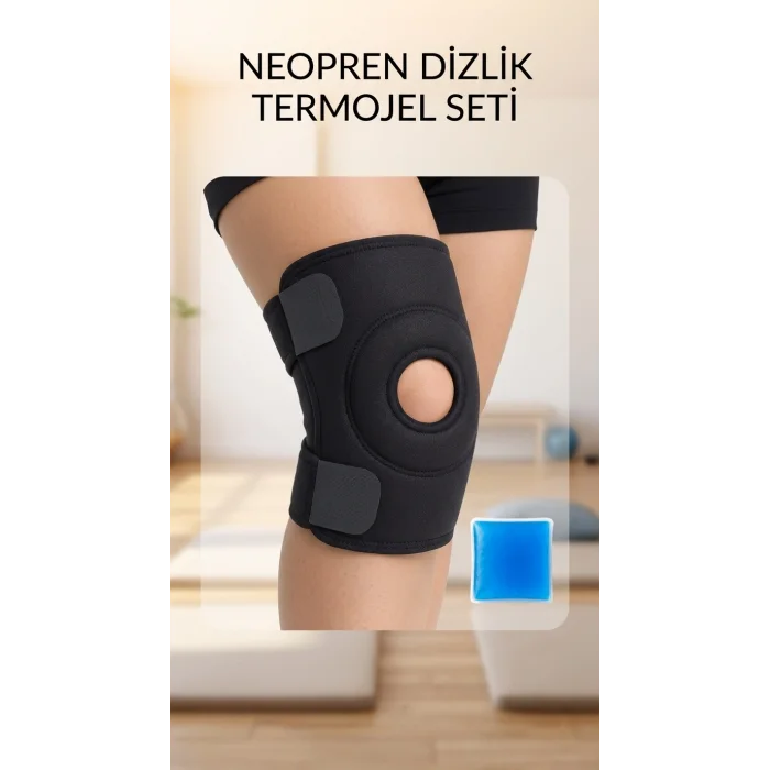 BUĞZ Çapraz Bağ Destekli Diz Korsesi Termojel Hediyeli Spor Dizlik
