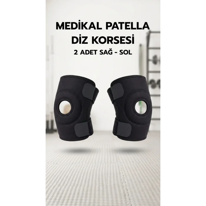 BUĞZ Çapraz Bağ Destekli Menisküs Ağrı Önleyici Spor Dizliği - İkili Set
