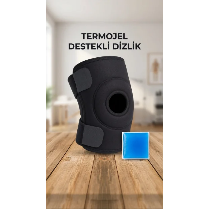 BUĞZ Çapraz Bağ Destekli Ortopedik Diz Korsesi Menisküs Dizlik Termojel Hediyeli