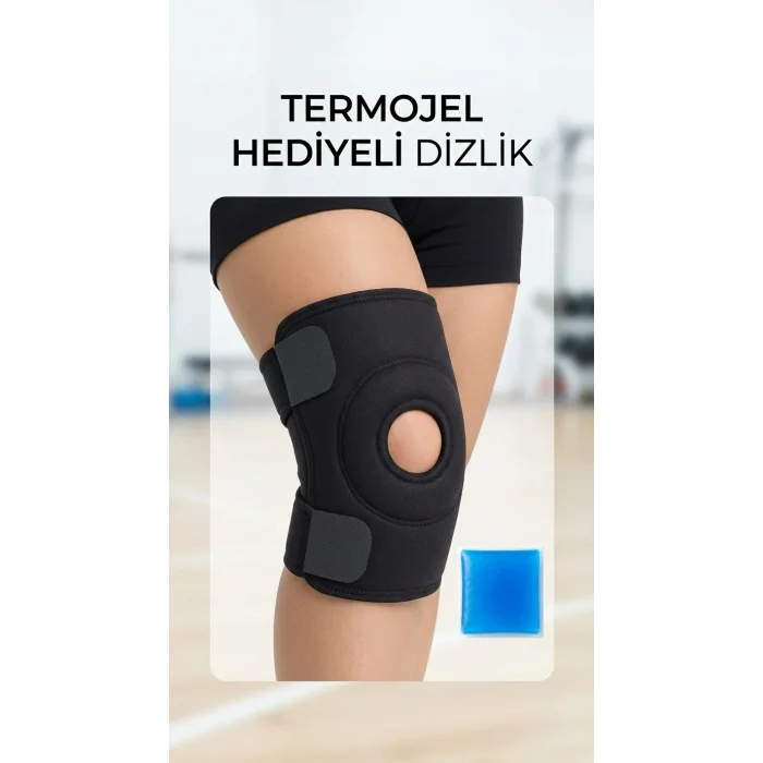 BUĞZ Çapraz Bağ Destekli Sporcu Diz Korsesi Termojel Hediyeli