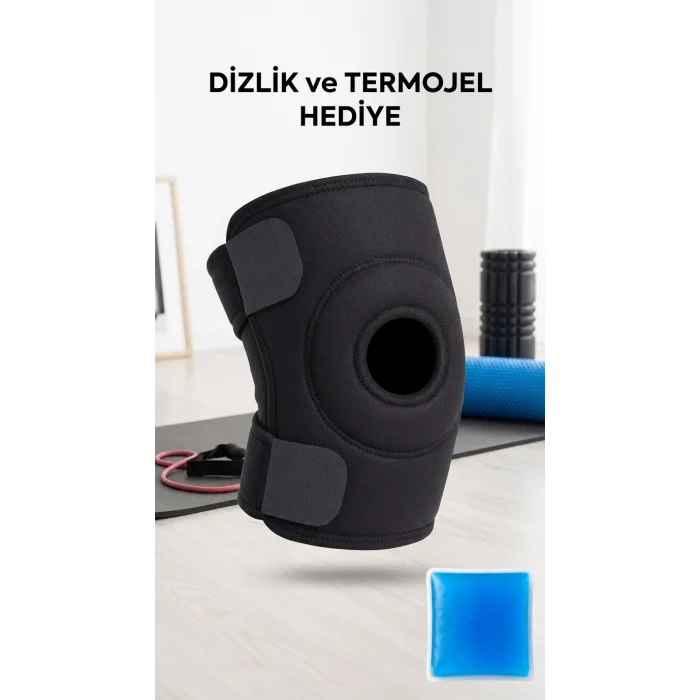 BUĞZ Çapraz Destekli Diz Korsesi Menisküs Ağrısı Sporcu İçin Termojelli