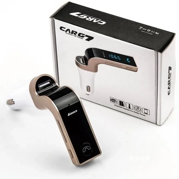  Carg7 Bluetooth Araç Fm Transmitter Usb Girişli