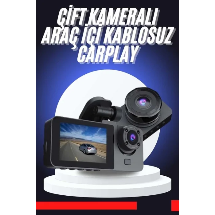  CarPlay Fotoğraf ve Video Kaydedici Araç İçi Kamera Ekranlı