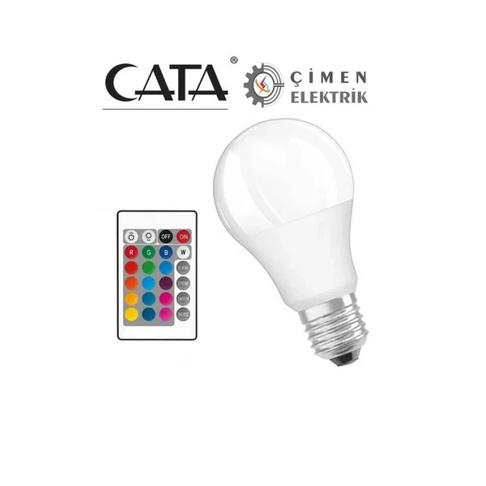 BUĞZ CATA CT 4058 9W Led Ampul RGB Kumandalı