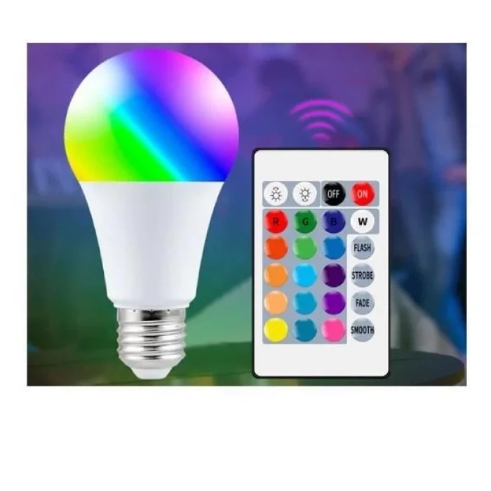 BUĞZ CATA CT 4058 9W Led Ampul RGB Kumandalı