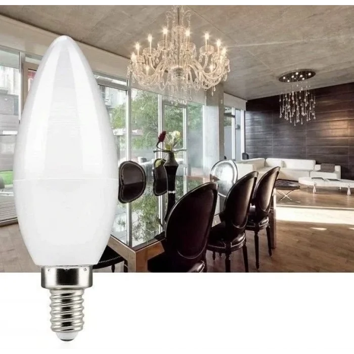 BUĞZ CATA CT 4079 7W Buji Led Ampül 6400K Beyaz Işık E14 Duy