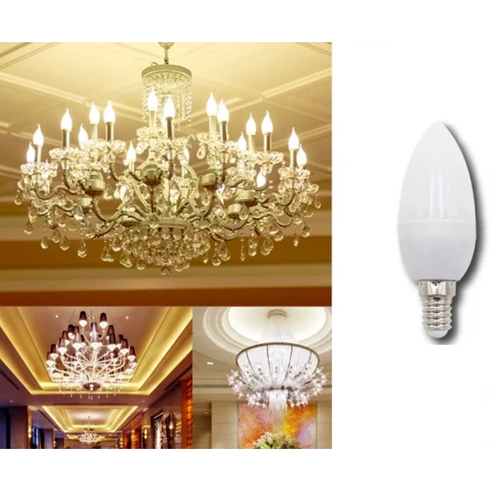 BUĞZ CATA CT 4079 7W Buji Led Ampül 6400K Beyaz Işık E14 Duy