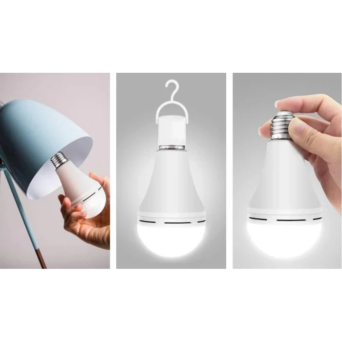 BUĞZ CATA CT 4229 9W Şarjlı Led Ampul 6400K Beyaz Işık