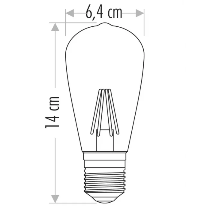 BUĞZ CATA CT 4350 4W Led Ampul 2700K Amber E27 Duy