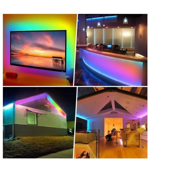 BUĞZ CATA CT 4557 Rgb Şerit Led Set 5 Mt Rgb Led 3 Renk+Trafo+ Kumanda