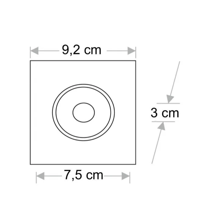  CATA CT 5053 Siyah Platin Spot Kasası