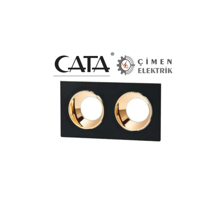 BUĞZ CATA CT 5056 Jaguar Siyah Bakır İkili Spot Kasası