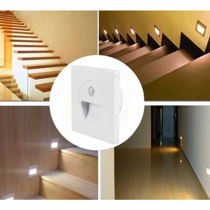  CATA CT 5170 1W Beyaz Kasa Sensörlü Koridor Aydınlatması 3200K Gün Işığı