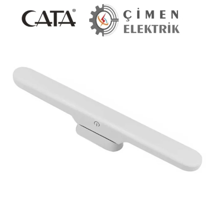 BUĞZ CATA CT 5249 Beyaz Kasa 3W Şarjlı Led Aplik Dokunmatik 3 Renk Modu